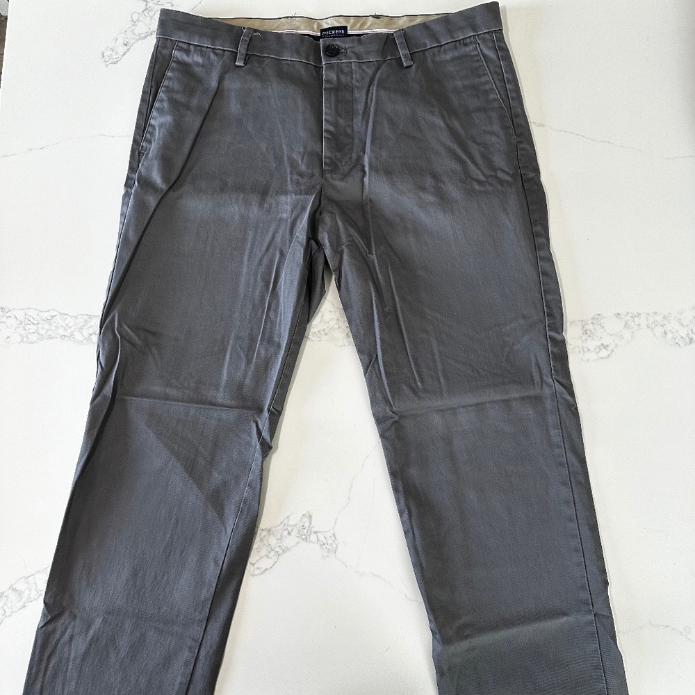 Dockers Gray Dress Pants - W36 L32, Slim Fit - Used, Good Condition, 98% Cotton